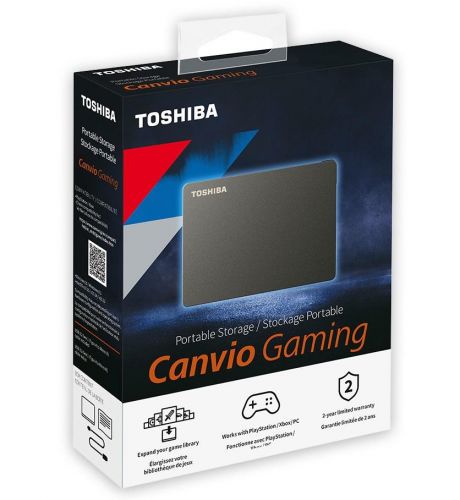 Disco Duro Externo Toshiba Canvio Gaming PC PS XBOX Negro 2TB USB 3.2