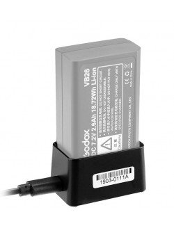 Cargador de batería Godox para batería VB26 para Flash V1