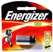 Pila Energizer CR123