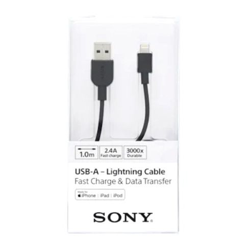 CABLE LIGHTNING, (100CM) COLOR NEGRO