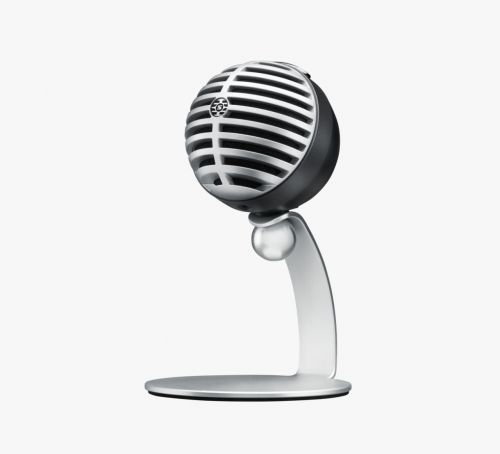 Micrófono Digital SHURE de Condensador, Metálico MV5-DIG color gris