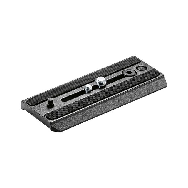 Plato Largo Manfrotto para Video con roscas de 1 x 1/4” y 1 x 3/8” (500PLONG)