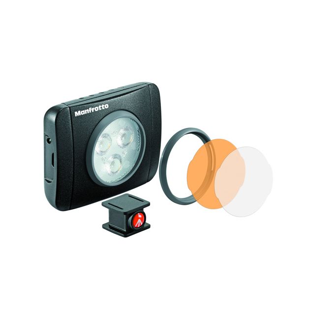 Lámpara Led Manfrotto Lumie Muse de 3 LEDS Negra (MLUMIEPL-BK)