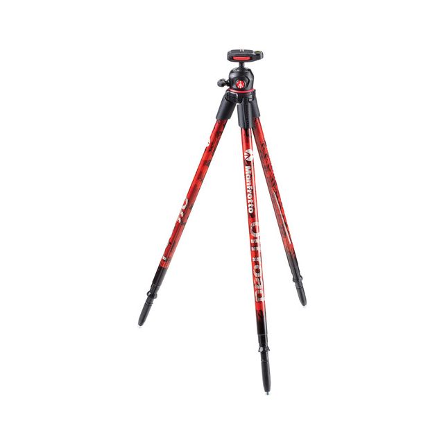 Tripie Manfrotto MKOFFROADR De Aluminio 4 SECC Rojo Para 2.5 KG