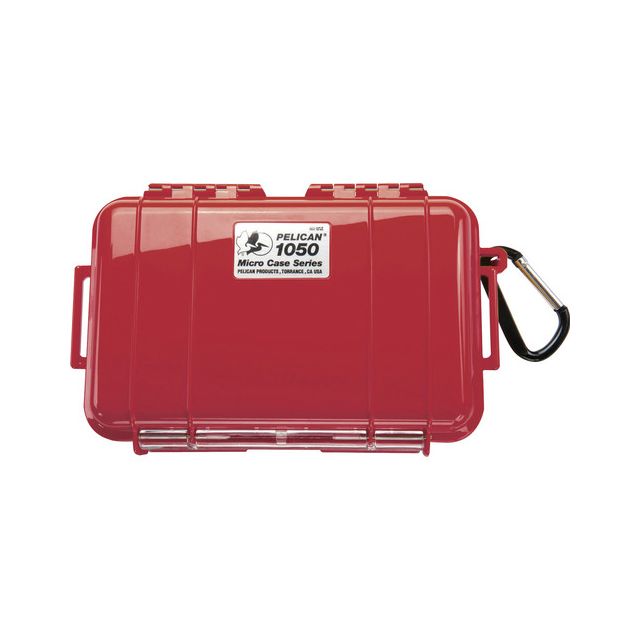 Estuche Pelican 1050 Rojo Sólido Micro Case