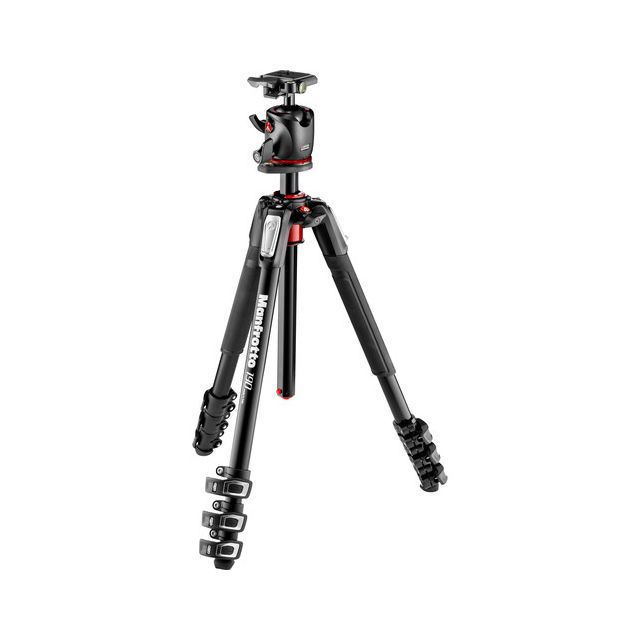 Tripié Manfrotto de Aluminio de 4 secciones con Cabeza XPRO (MK190XPRO4-BHQ2)