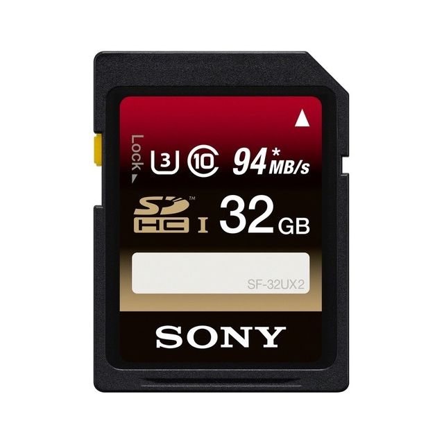 Memory Sony 32GB UHS I- ③ Card Class 10 Transfer Speed: 94MB/S