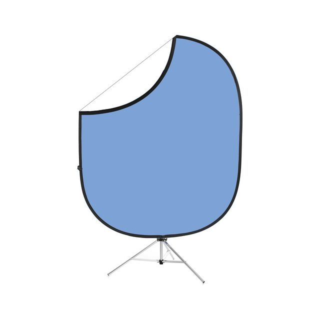 Fondo Plegable 2 En 1 Con Tripie Savage Blue/White 1.52m X 1.83m