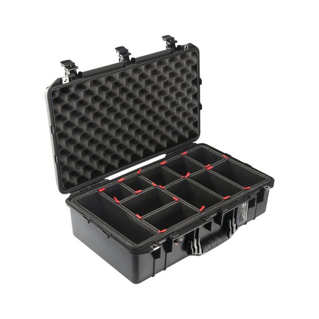 Air Case Pelican 1555AIR Negro Con Trekpak Estuche De Alta Resistencia