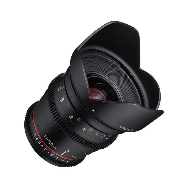 Lente Rokinon 20mm T1.9 Cine DS Montura MFT Micro Cuatro Tercios
