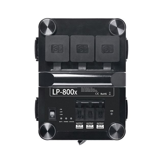 Estación de Carga Portátil Godox LP800X 800W Para Witstro y Speedlite