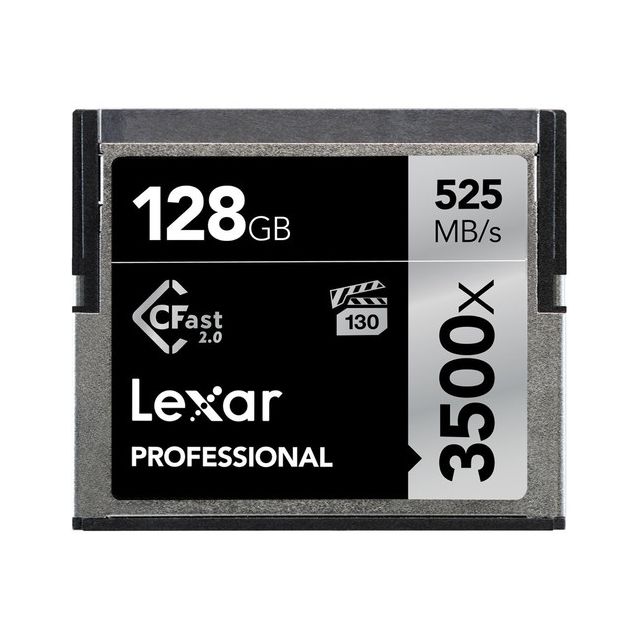 Tarjeta De Memoria Lexar 128GB CFAST 2.0 3500X Professional