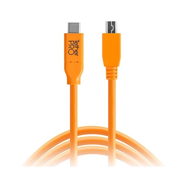 Cable Tether Tools TetherPro USB-C MACHO A MICRO-USB 2.0B MACHO 5-PIN (CUC2515ORG)