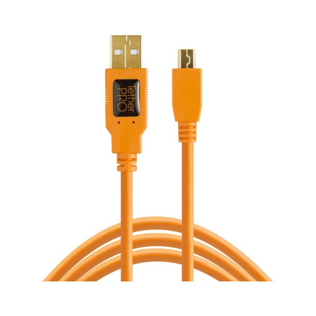 CABLE TETHERPRO USB 2.0 A MINI-B 5-PIN