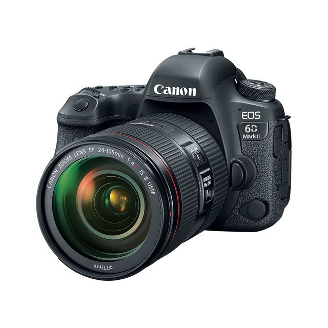 Cámara Canon EOS 6D Mark II con lente EF 24-105mm F/4L IS II USM