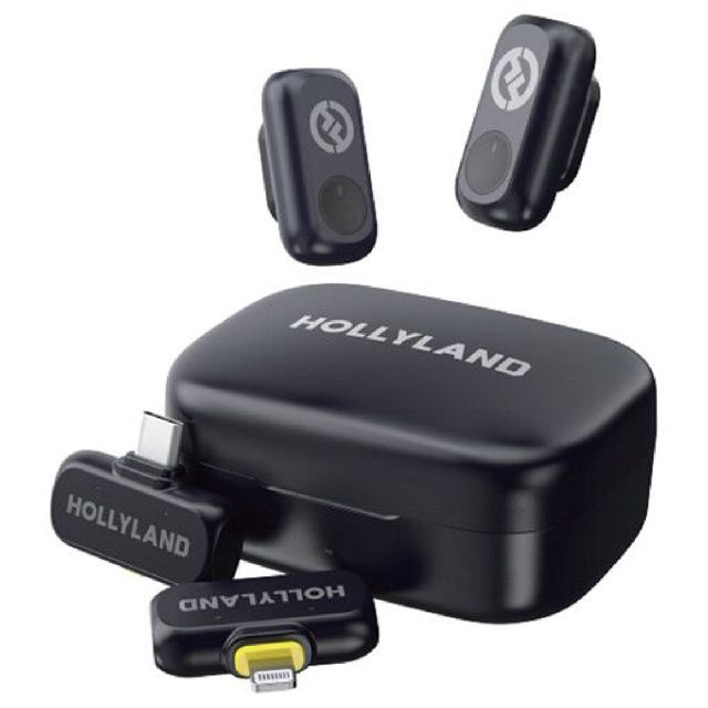 Micrófono Inalámbrico con 2 Trasmisores Hollyland LARK A1 Combo Color Space Gray Kit