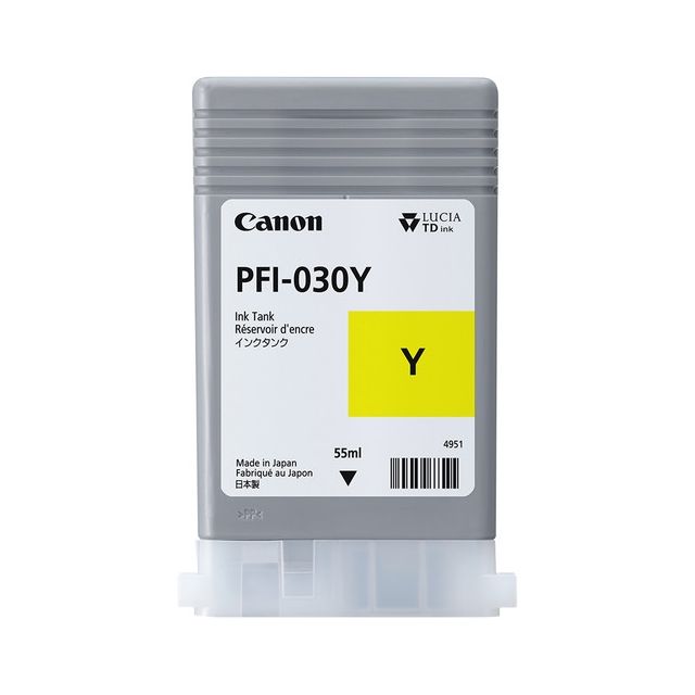 Canon Cartucho de tinta PFI-030 Y Pigment Yellow Ink Cartridge (55ml) compatible con TA 20/30