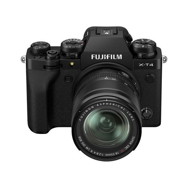 Cámara FUJI X-T4 Negra con Lente XF 18-55mm