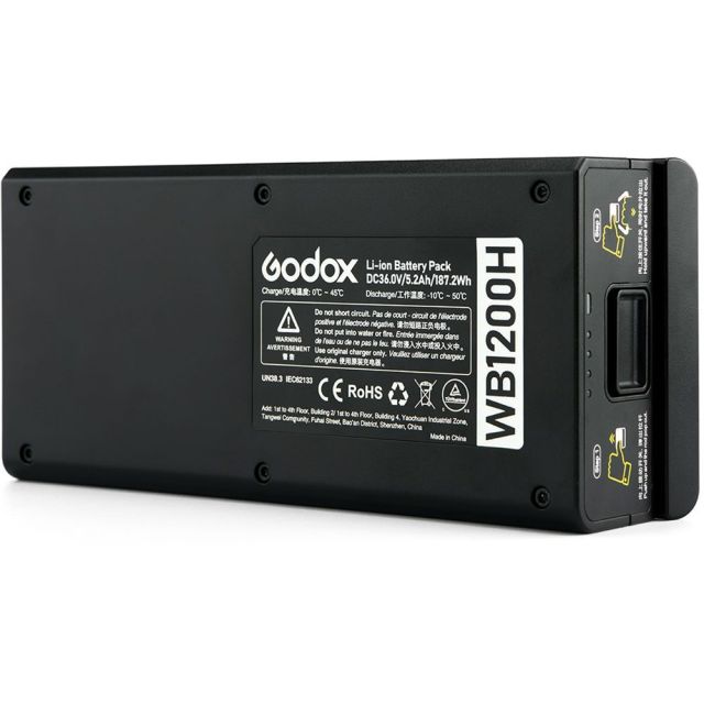 Batería de repuesto de Litio WB1200H P/AD1200 Pro Godox 