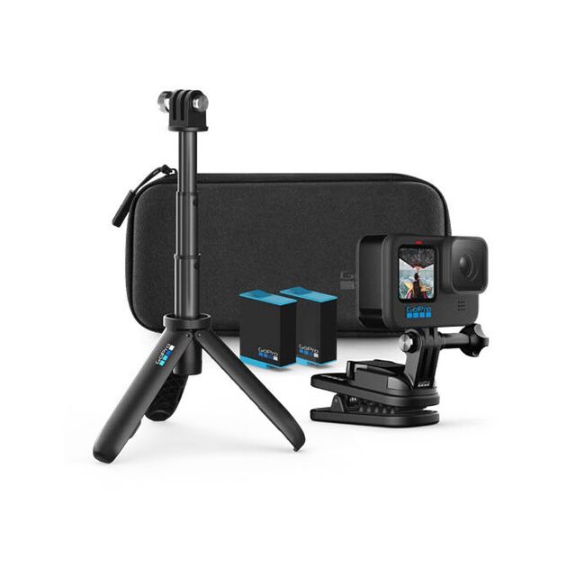 Cámara GoPro HERO10 Black Bundle Pinza, bateria y tripod