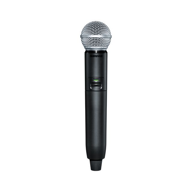 Transmisor Shure de mano con cápsula dinámica cardioide SM58, batería recargable SB904