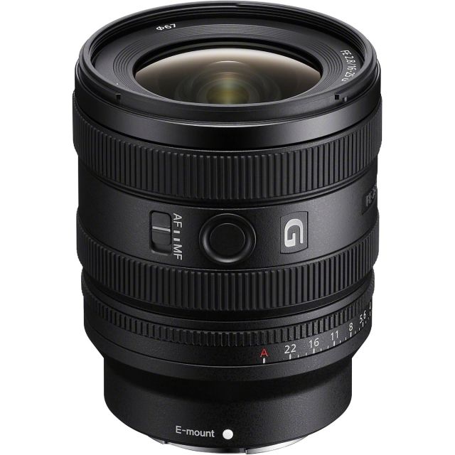 Lente Sony FE 16-25mm F2.8 G para sensor Full-frame, angular zoom