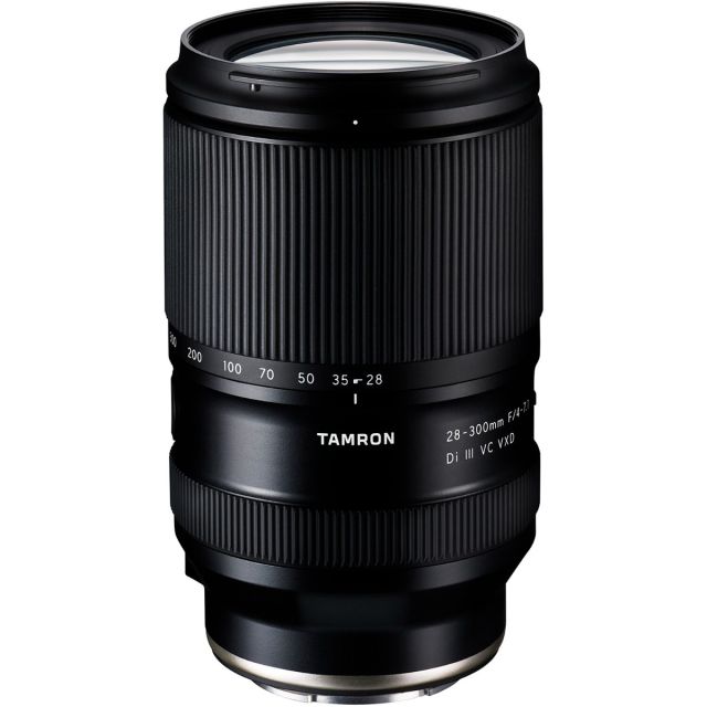 Lente Tamron 28-300mm F/4-7.1 Di III VC VXD con parasol para Sony FE