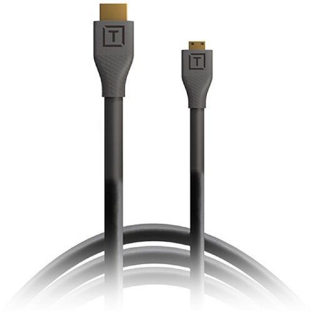 Cable Tether Tools Micro-HDMI a HDMI con Ethernet TetherPro (negro, 3')