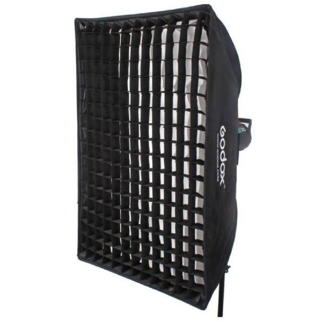 Softbox Godox con rejilla cuadriculada (Grid) para luces con montura Bowens de 60x60cm (SBFW6060)