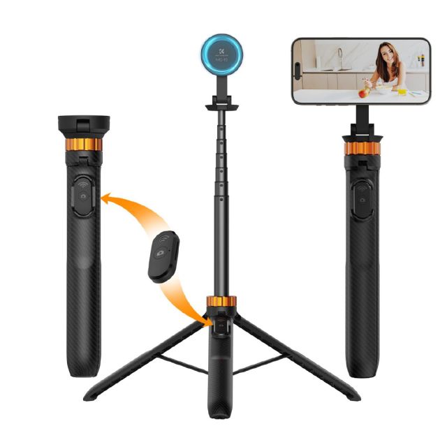 Trípie magnético K&F Concept MS19 y Baston para Selfies (KF09.139)