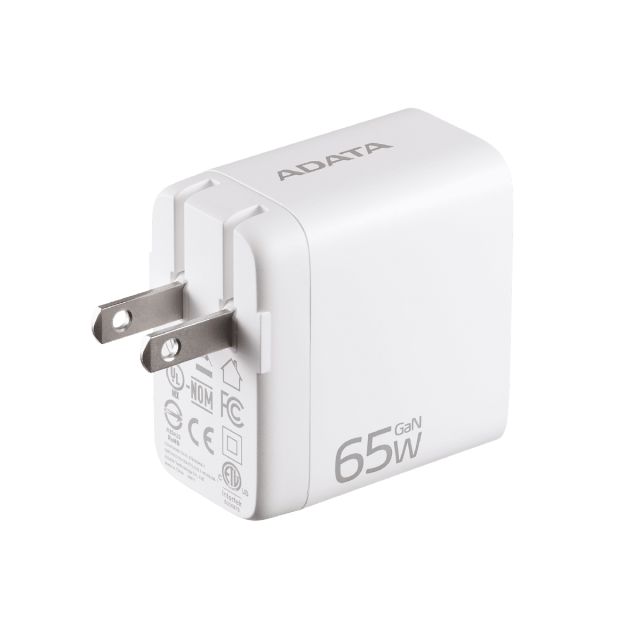 Cargador de Pared Adata GaN USB Blanco 65w