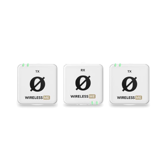 Wireless ME Kit de Sistema para Micrófono Inalámbrico Compacto Dual White