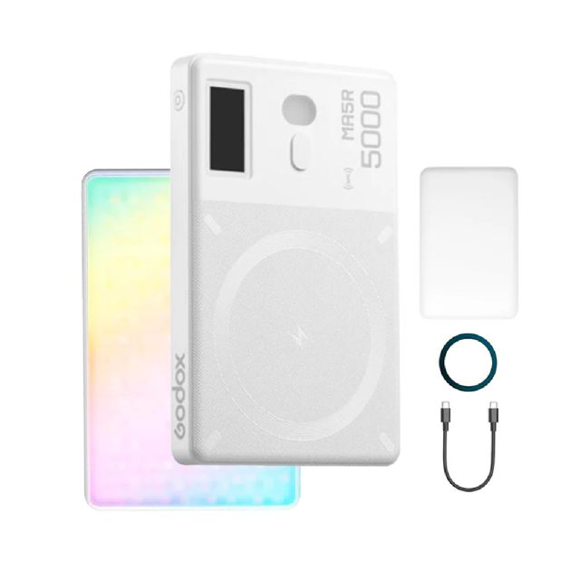 Lámpara de Luz Godox LED Modelo MA5R Color Blanco para Fotografía-Video