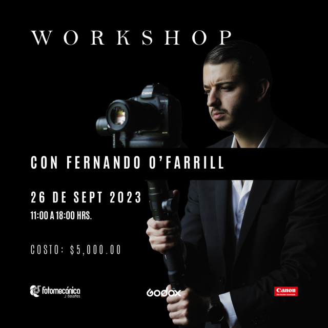 Taller con Fernando O´Farrill (Cinematografia de boda) Guadalajara