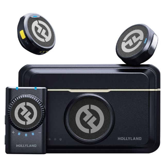 Hollyland LARK M2 Camera Kit de Micrófono Inalámbrico con 2 Trasmisores