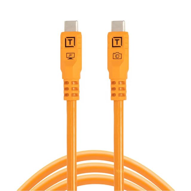 Cable USB-C TetherPro Optima de Tether Tools (1,83 m, naranja de alta visibilidad) CUC06G2-ORG