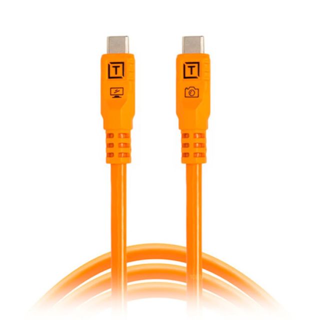 Cable USB-C TetherPro Optima de Tether Tools (3 m, naranja de alta visibilidad) CUC10G2-ORG