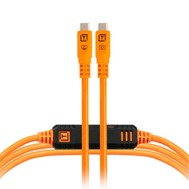 Cable USB-C TetherPro Optima de Tether Tools (4,5 m, naranja de alta visibilidad) CUC15G2ORG