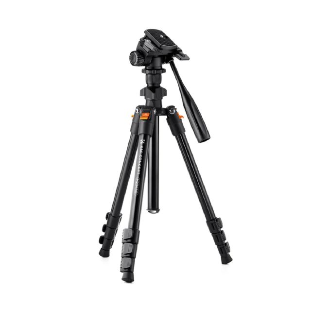 Tripie K&F Concept K234A0 de Aluminio Cabezal 360° con Soporte Celular