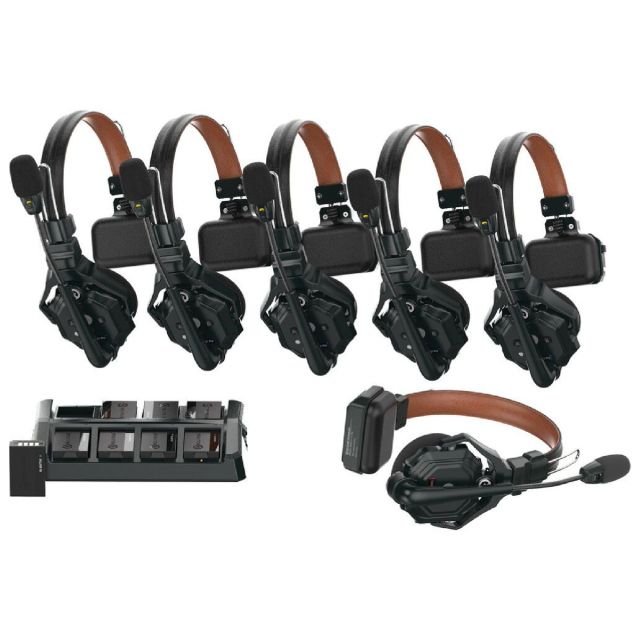 Hollyland Solidcom C1 Pro-6S Sistema de Intercomunicación Full-Duplex con 6 Headsets