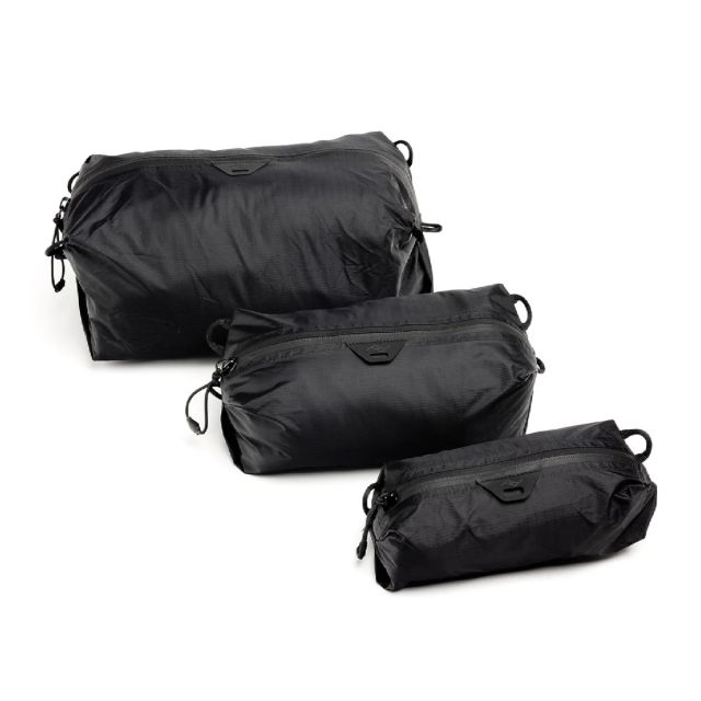 Set 3 Estuches Peak Design Cubos de embalaje ultraligeros (BUP-B3-BK-1) Color Negro