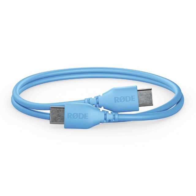 Cable Rode SC22 Blue USB-C a USB-C de 30 cm. para conectar micrófonos USB-C a computadoras