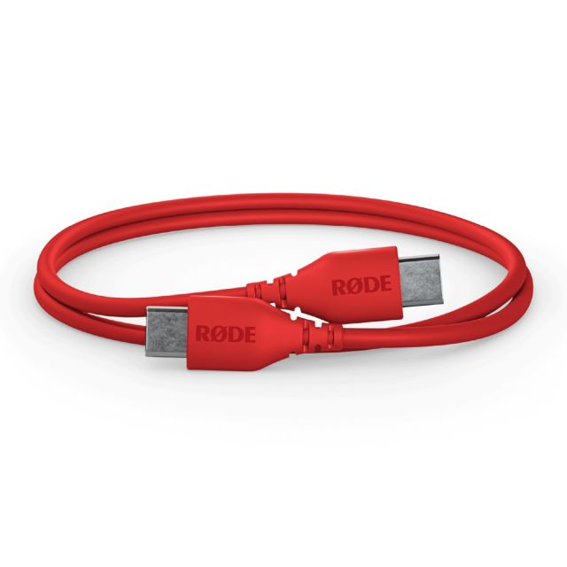 Cable Rode SC22 Red USB-C a USB-C de 30 cm. para conectar micrófonos USB-C a computadoras