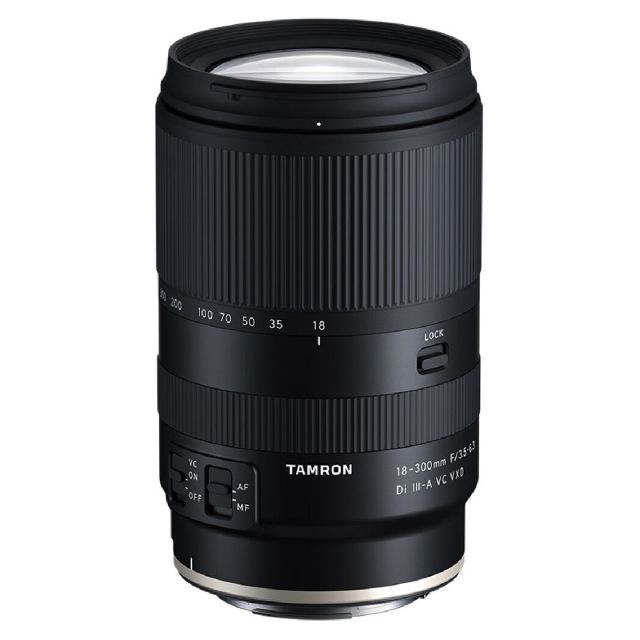 Lente Tamron 18-300mm F/3.5-6.3 Di III-A VC VXD w/hood Canon RF-S