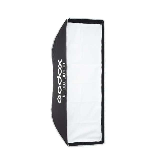 Softbox Strip Tipo Sombrilla Godox UL-BOX 30×90cm con Grid - Montura Bowens
