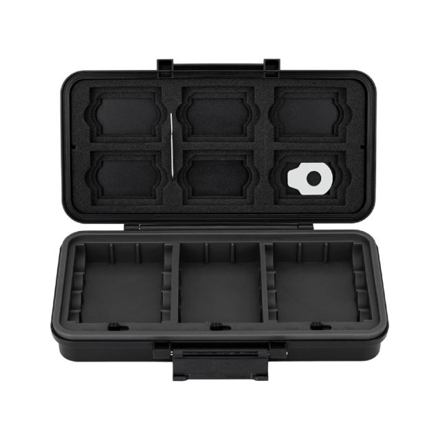 Estuche JJC Multi-Function 6 SD ,6 CFexpress Type-B/XQD,5 CFexpress Type-A 8 AA, LP-E6,FZ100 NPW235