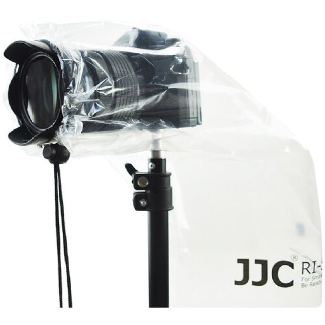 Funda p/lluvia JJC p/cámara transparente 28cm