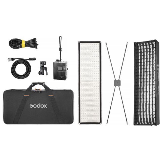 Kit Panel LED RGB Flexible Godox FL200SR 30x120cm con Accesorios