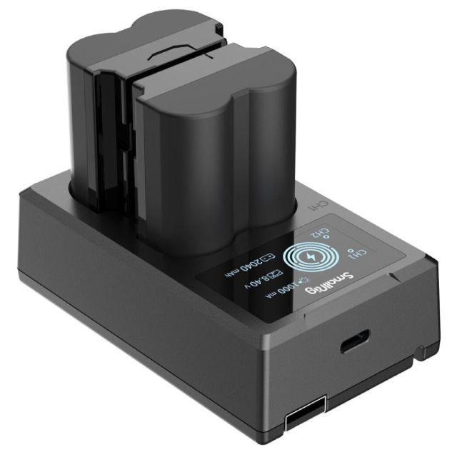 Kit de 2 Baterías NP-W235 y Cargador Dual SmallRig 3822, 2040mAh / 14.69Wh