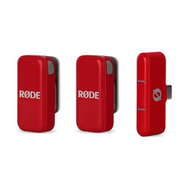 Micrófono Wireless Micro Rojo Inalámbrico Ultra-Compacto. Wireless Micro (USB-C, Red)